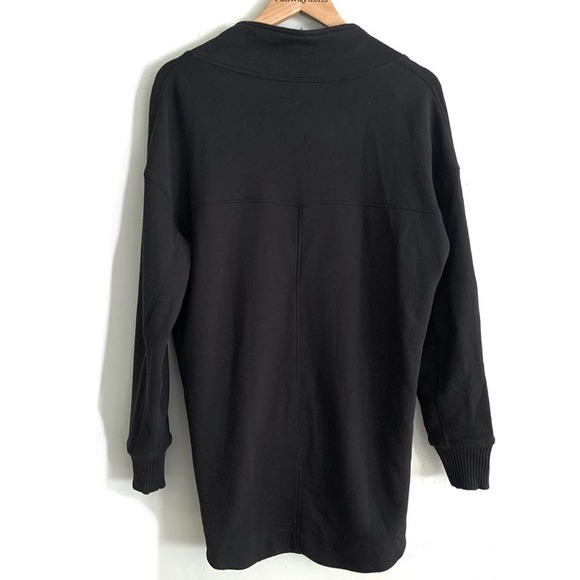 Carbon38 Carbon 38 Black Funnel Neck Tulip Hem Jacket Small - Picture 2 of 5